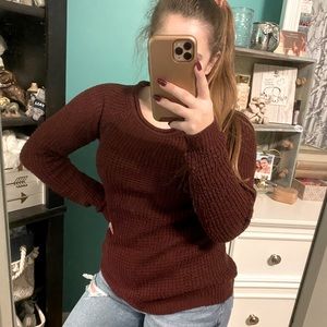 Forever 21 maroon sweater
